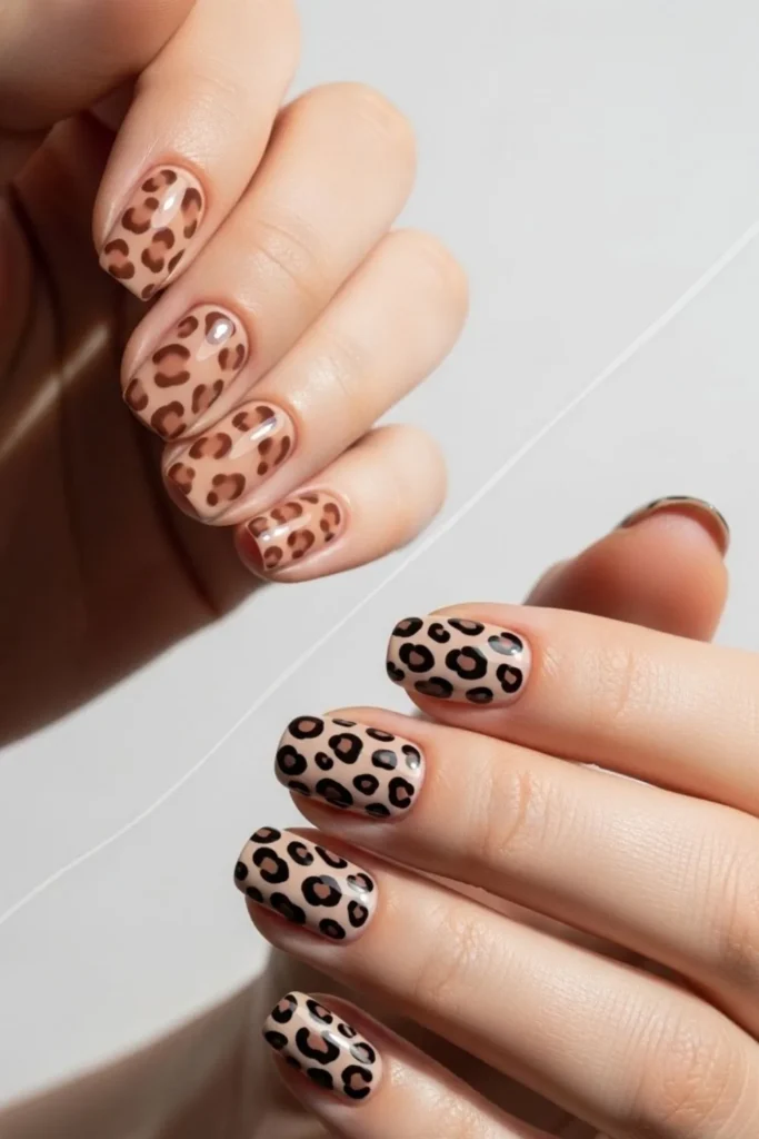 87 Neutral Leopard Nails Ideas That Look Expensive and Effortless in 2026 2 Neutral Leopard Nails