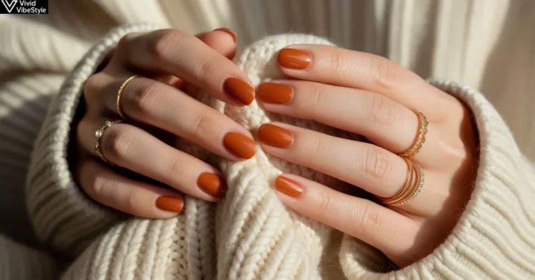 Rust Orange Nails