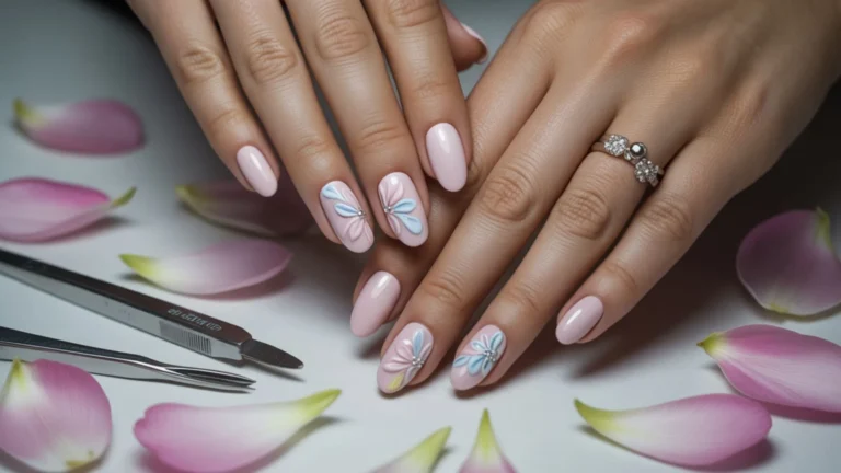 Nails Inspiration 3D Flowers