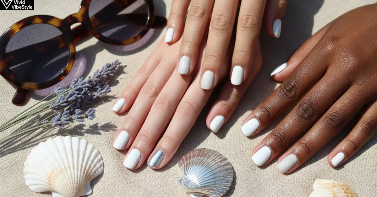 Trendy Nails 2025 Summer White